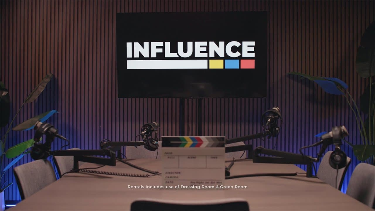 The Podcast Set at Influence Studios